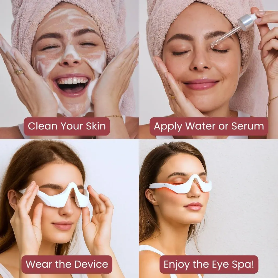 ROH™ EyeRevive Pro| Red Light Therapy & EMS Eye Massager